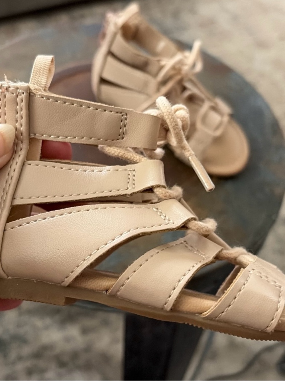Old Navy Beige/Tan Kids Gladiator Sandals